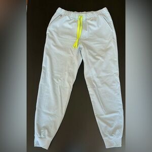 Figs medium jogger scrubs in light blue